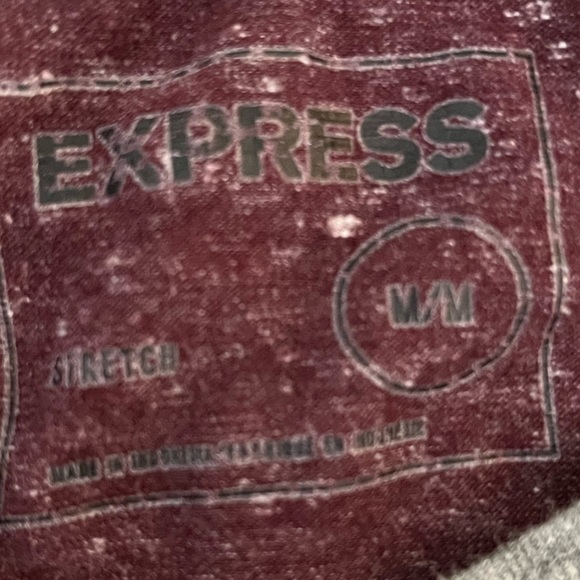 Express Tee (Maroon & Gray) - Picture 3 of 3